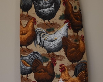 Roosters 51# Plastic Grocery Bag Holder Kitchen Animals Farm Plastic Bag Holder