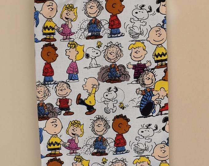 224# Charlie Brown and Family Plastic Grocery Bag Holder