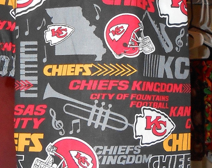 458# Plastic Grocery Bag Holder Kansas City Chiefs NFL Football plastic bag holder
