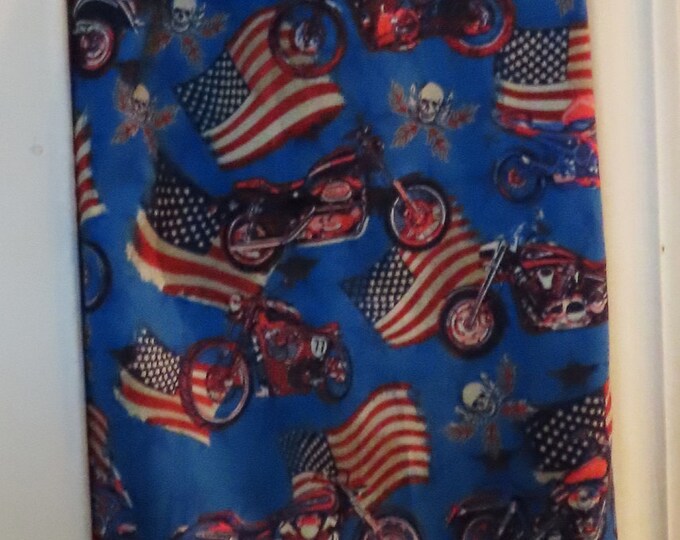 71# Plastic Grocery Bag Holder Motorcycles Americana Patriotic Plastic Bag Holder
