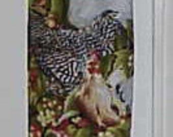 105# Plastic Grocery Bag Holder Roosters   Plastic Bag Holder