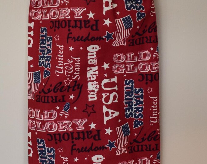 Americana 246# Patriotic Old Glory Plastic Grocery Bag Holder USA Plastic Bag Holder