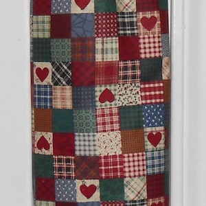368# Plastic Grocery Bag Holder  Americana USA Hearts Plastic Bag Holder