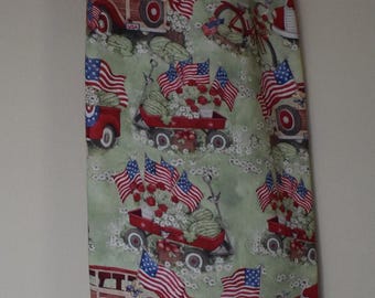 Farm 208# Classic Cars  Patriotic Plastic Grocery Bag Holder Vintage AmericanaPlastic Bag Holder