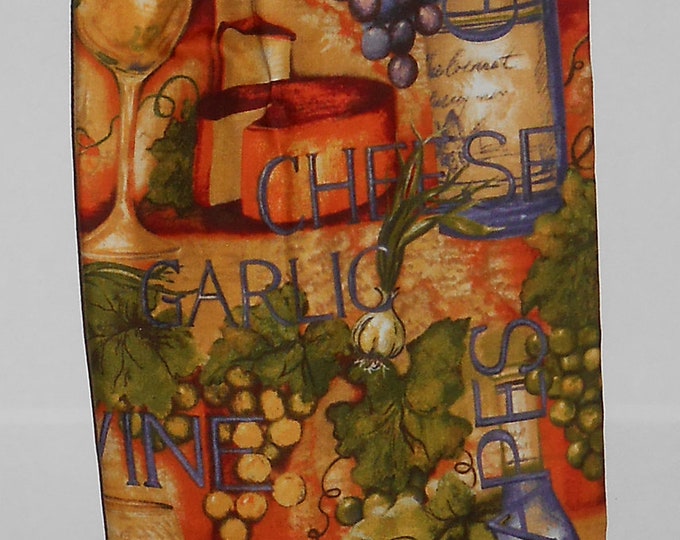 273# Plastic Grocery Bag Holder  Wine and Cheese plastic bag holder