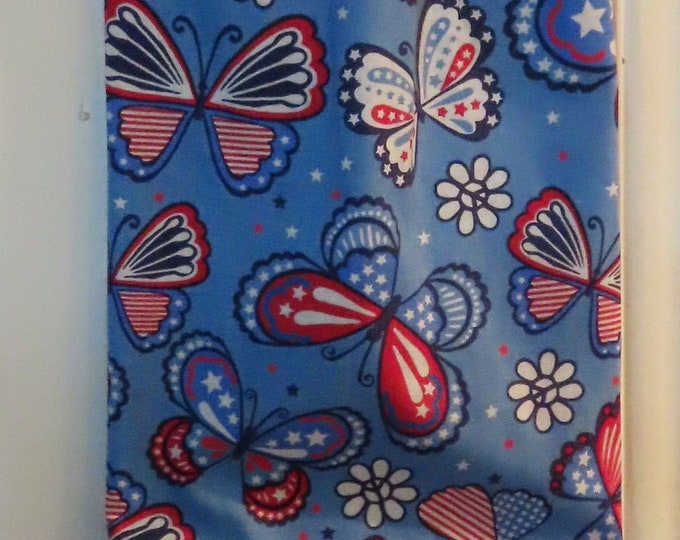 294# Plastic Grocery Bag Holder  Americana USA Butterflies Plastic Bag Holder