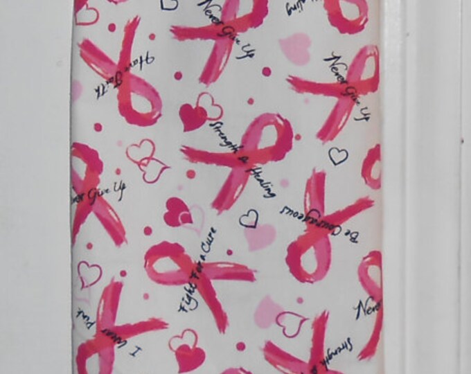 342# Plastic Grocery Bag Holder Pink Ribbon Breast Cancer Support Plastic Bag Holder