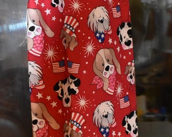 Dogs 240# Patriotic Plastic Grocery Bag Holder Dogs Plastic Bag Holder