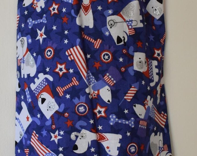 Dogs 290# Patriotic Plastic Grocery Bag Holder Americana Plastic Bag Holder