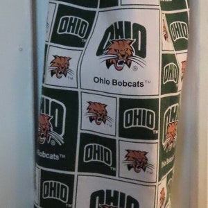 419# Ohio University Bobcats Plastic Grocery Bag HolderFootball Plastic bag holder