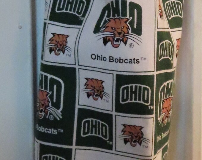 419# Ohio University Bobcats Plastic Grocery Bag HolderFootball Plastic bag holder