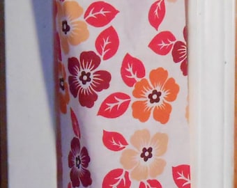 FLoral 365# FLowers Pastel Plastic Grocery Bag Holder  Morning Glory Flowers  plastic bag holder