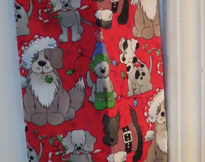 424# Plastic Grocery Bag Holder Dogs Holiday Christmas Plastic Bag Holder