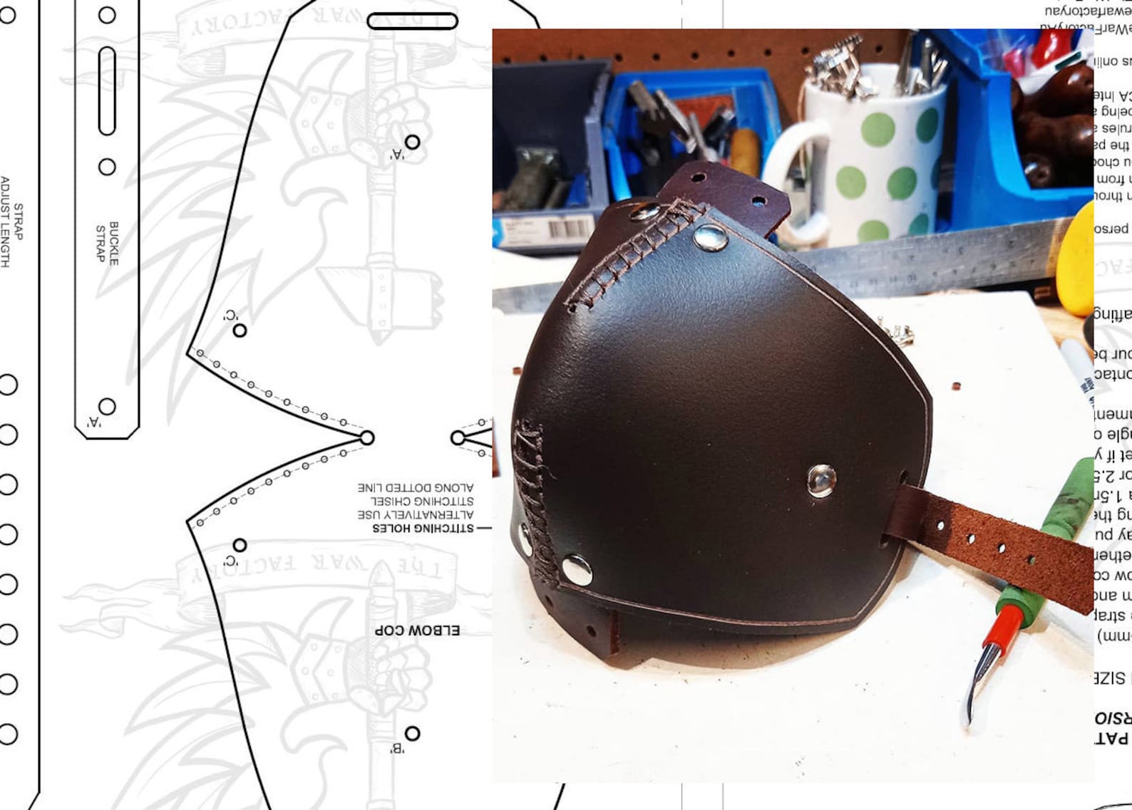 Elbow Cop Pattern – PDF DXF Includes 2 Sizes - Etsy