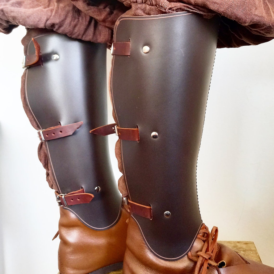 Greaves Patterns 'sigismund' Leather LARP Armor Etsy