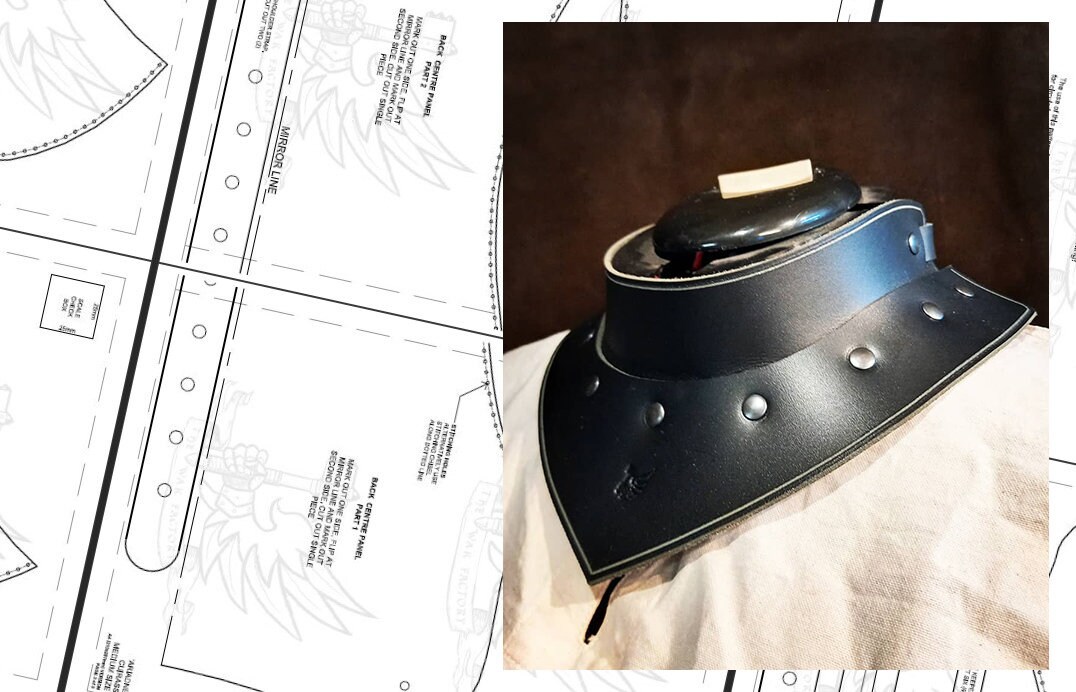 Pattern 'bodil' Leather LARP Armor Etsy Canada