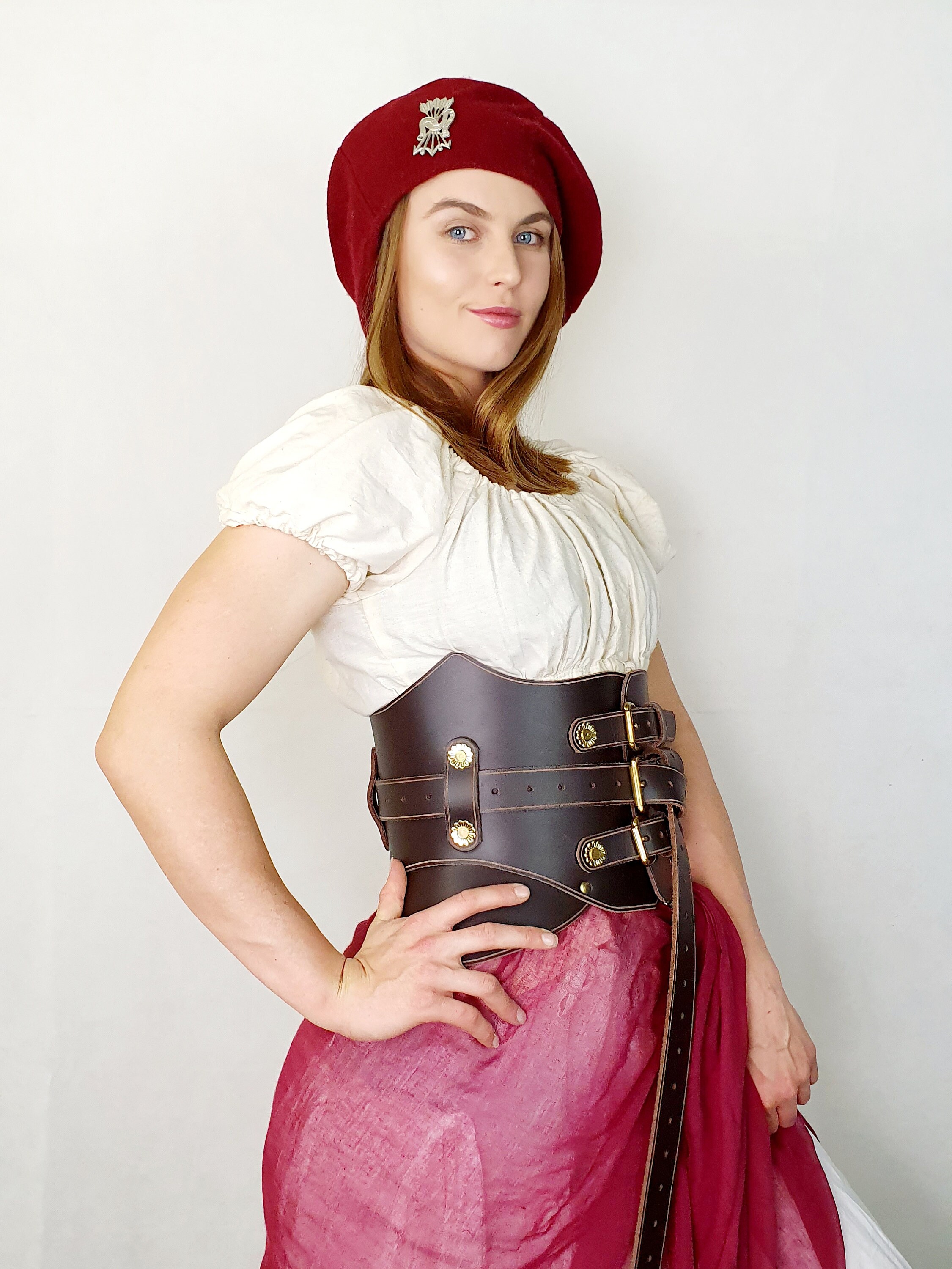 Ladies Kidney Belt Pattern 'Hilda' Leather LARP Etsy
