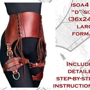 Fantasy Corset With Dragon Head in Relief. Waist Cincher Made With