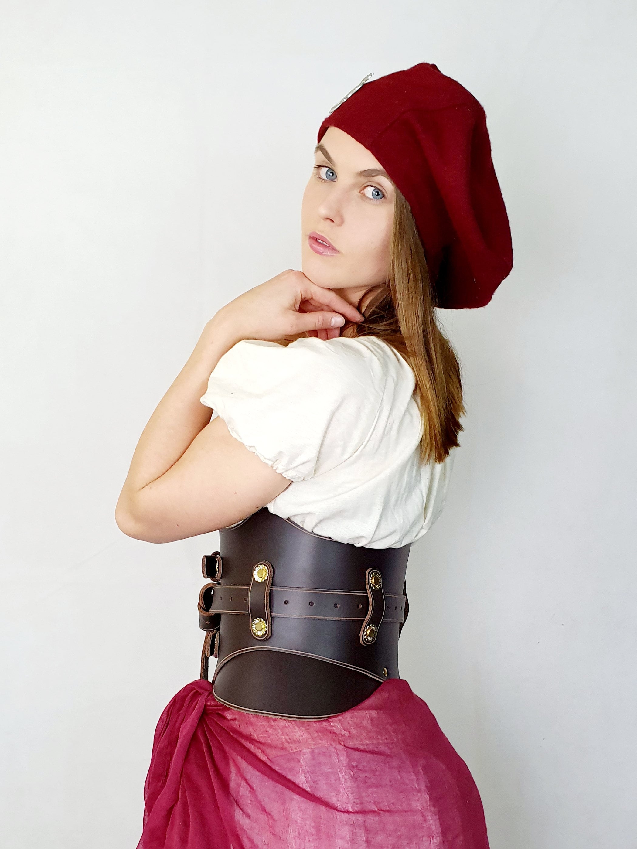 Ladies Kidney Belt Pattern 'hilda' Leather LARP Etsy New Zealand