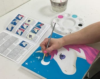 Kids Canvas Paint Kit, Fantasy –