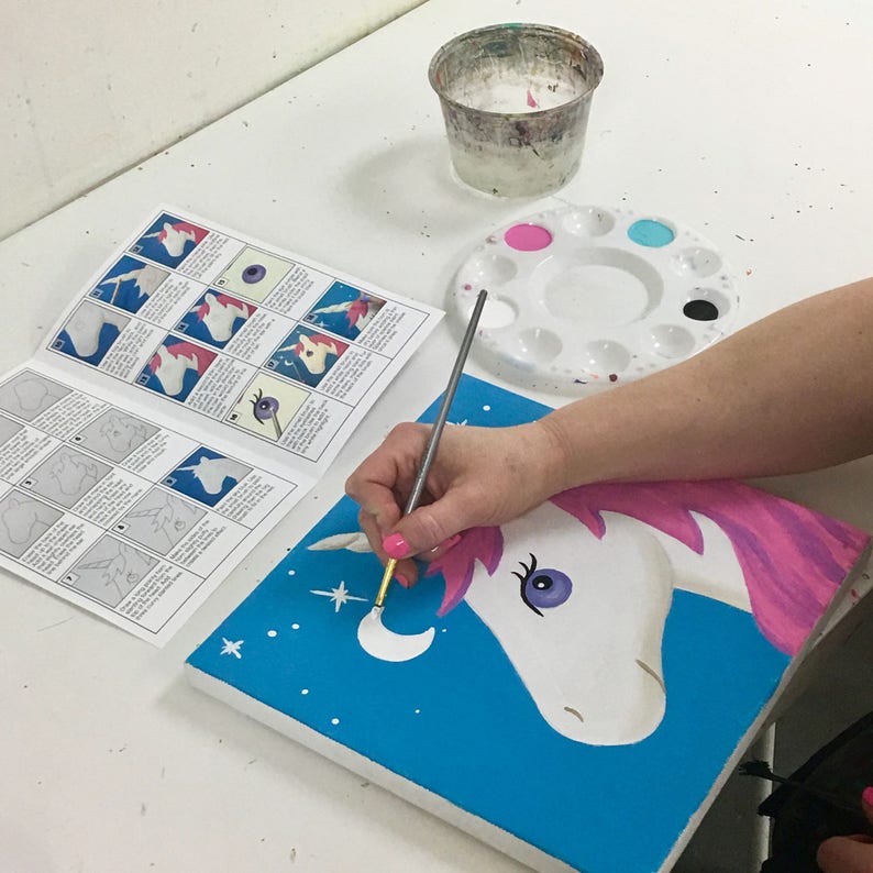 DIY Unicorn Paint Kit / Unique Gift / Unicorn Art / Kids Birthday