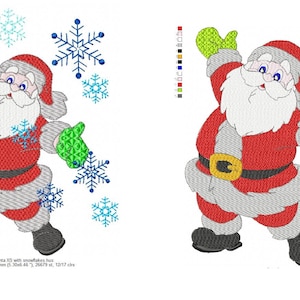 Santa machine embroidery designs, instant download files