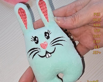 Rabbit Toy Machine Embroidery Design: ITH DIY Toy (PDF Instructions)