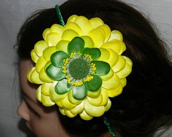 Satin Ribbon Flower Hair Bow Tutorial (PDF Pattern)