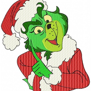 Grinch, Grinch-mas machine embroidery designs, instant download files, in 6 sizes
