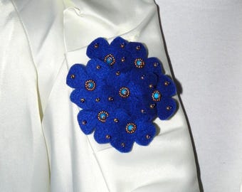 Felt fabric flower pattern & TUTORIAL PDF download!