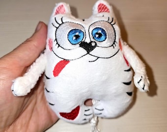 ITH Fanny Kitten Toy Machine Embroidery Design: DIY Soft Toy Pattern (PDF Instructions Included)