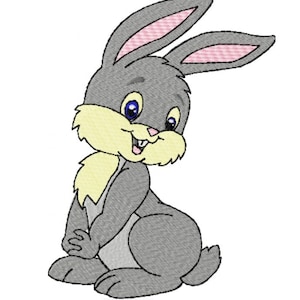 Embroidery Designs, rabbit, easter rabbit, machine embroiedery design, 2,69&#39;&#39;x3,57&#39;&#39;