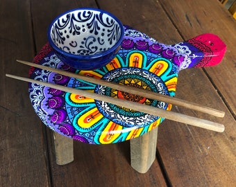 9” x 6” mandala plant / serving stand
