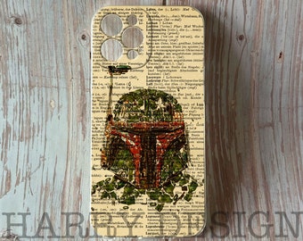 Star Wars Boba Fett Vintage Dictionary iPhone- en Samsung-hoesje