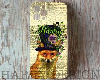 iPhone-hoesje Fox Monogram: Samsung Galaxy-hoesje gepersonaliseerd