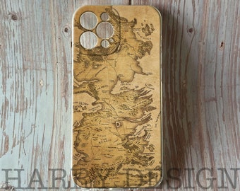 Telefoonhoesje Westeros-kaart: op Game of Thrones geïnspireerd, iPhone- en Samsung Galaxy-hoesje