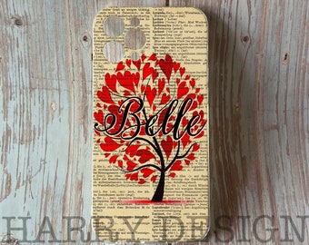 Monogram Tree of Love iPhone- en Samsung Galaxy-hoesje