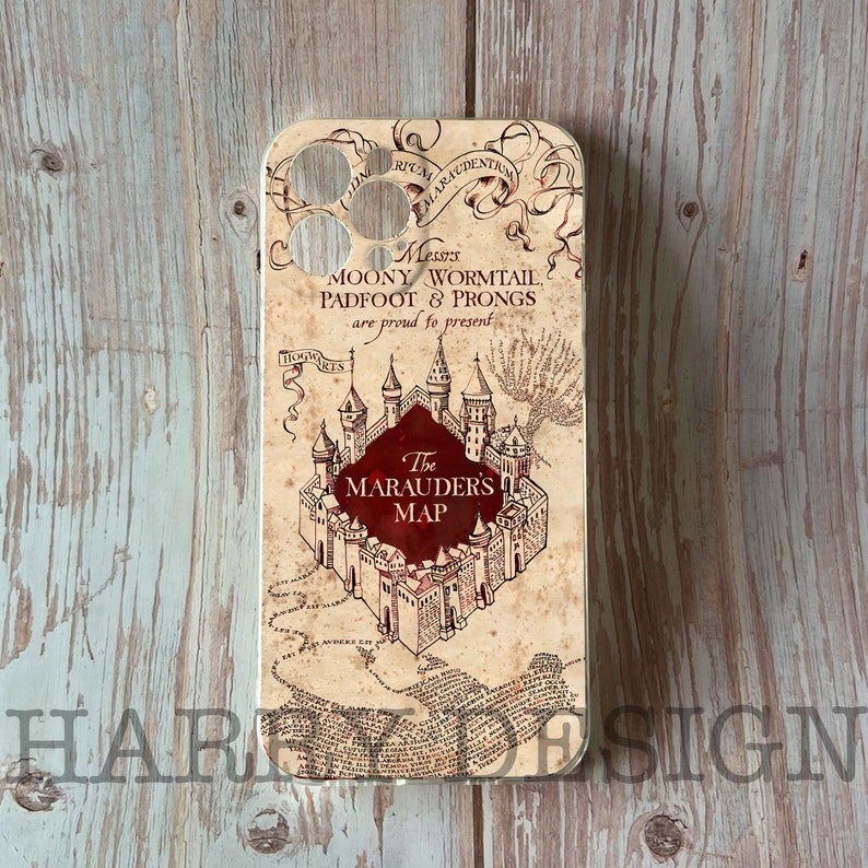 THE MARAUDERS map iPhone 13 12 11 pro max X Xs  Xr 8 7 Plus SE cases Samsung Galaxy S22 Ultra s21 S20 fe S10 S9 S8 S7 A Note 20 10 9 8 case 