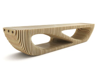 Zebulun Bench - CNC Cut Parametric Bench / TV Stand