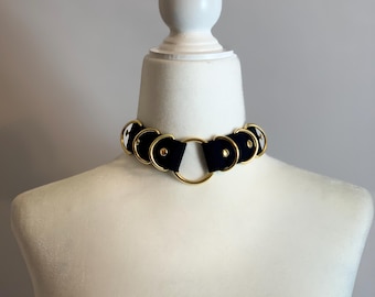 Deluxe O Choker - Kawaii Pastel Goth Gothic Punk Rock Necklace Neck Piece Collar Custom Color Size Soft Stretchy Material - Made to Order!