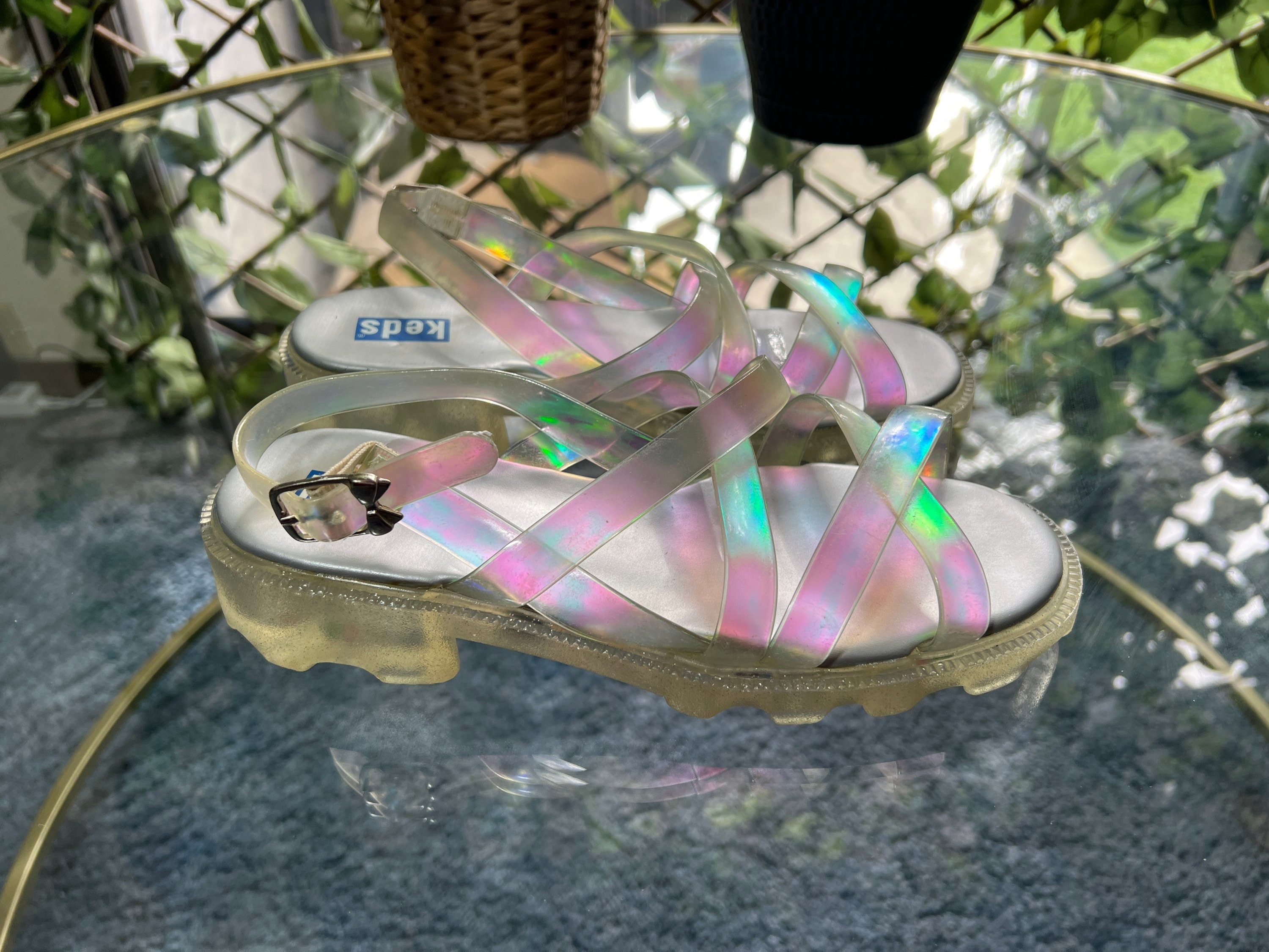 clear jelly platform sandals