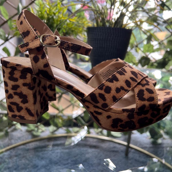 Animal Print Sandals Etsy