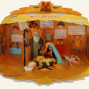 Nativity kids paper puzzle for the Christmas, Sunday school gifts