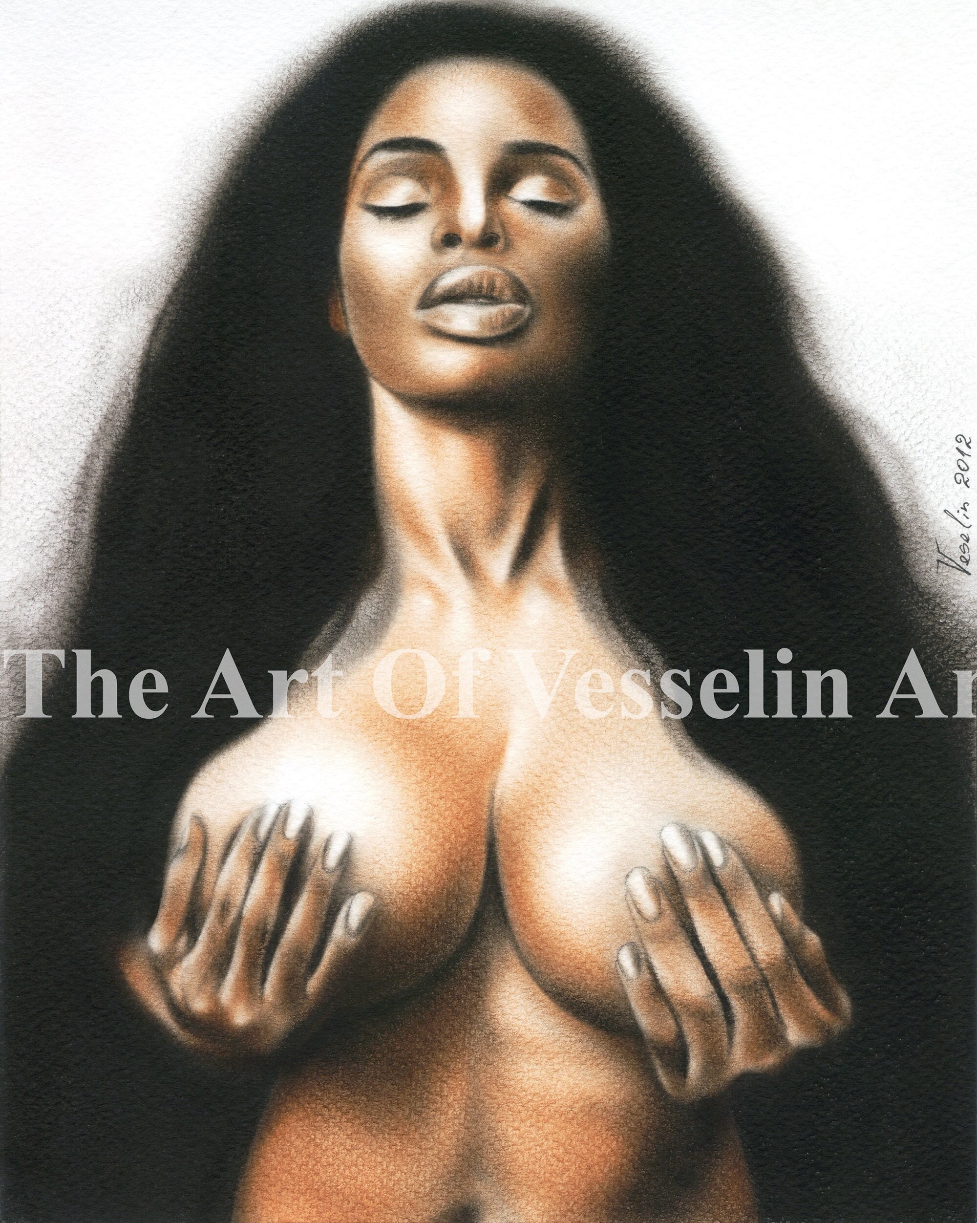 Erotic Art Print of Female Nude