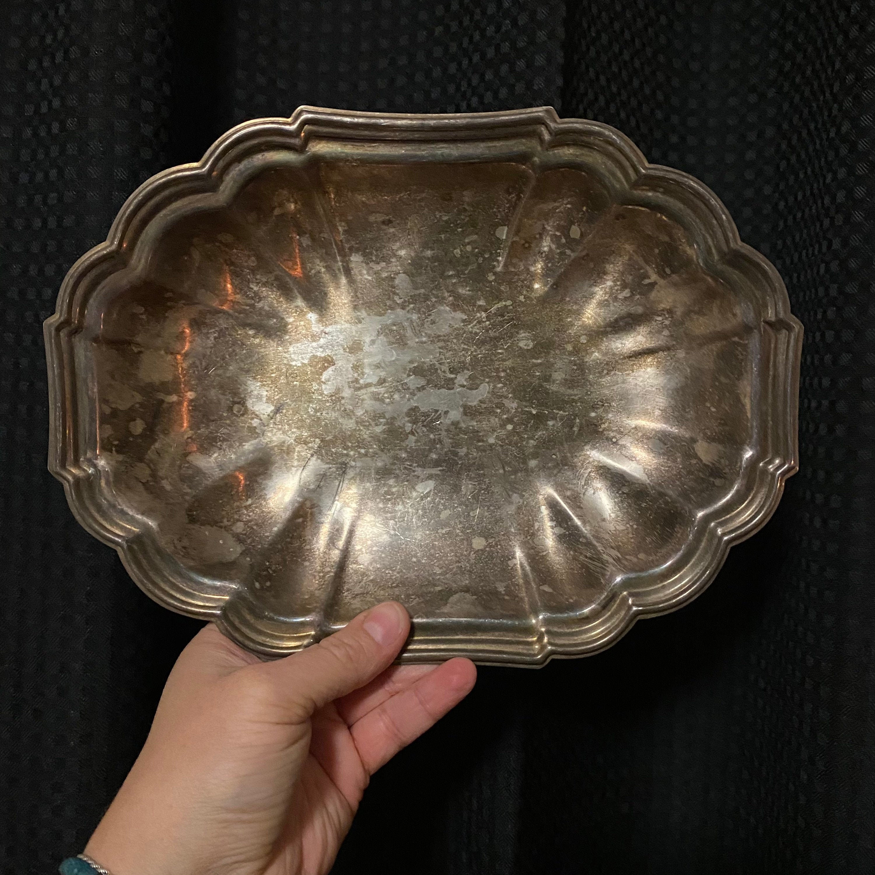 Vintage Gorham Heritage Silverplate Tray YH 19 Etsy