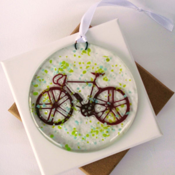 Bicycle Sun Catcher / Window art, Gift box option