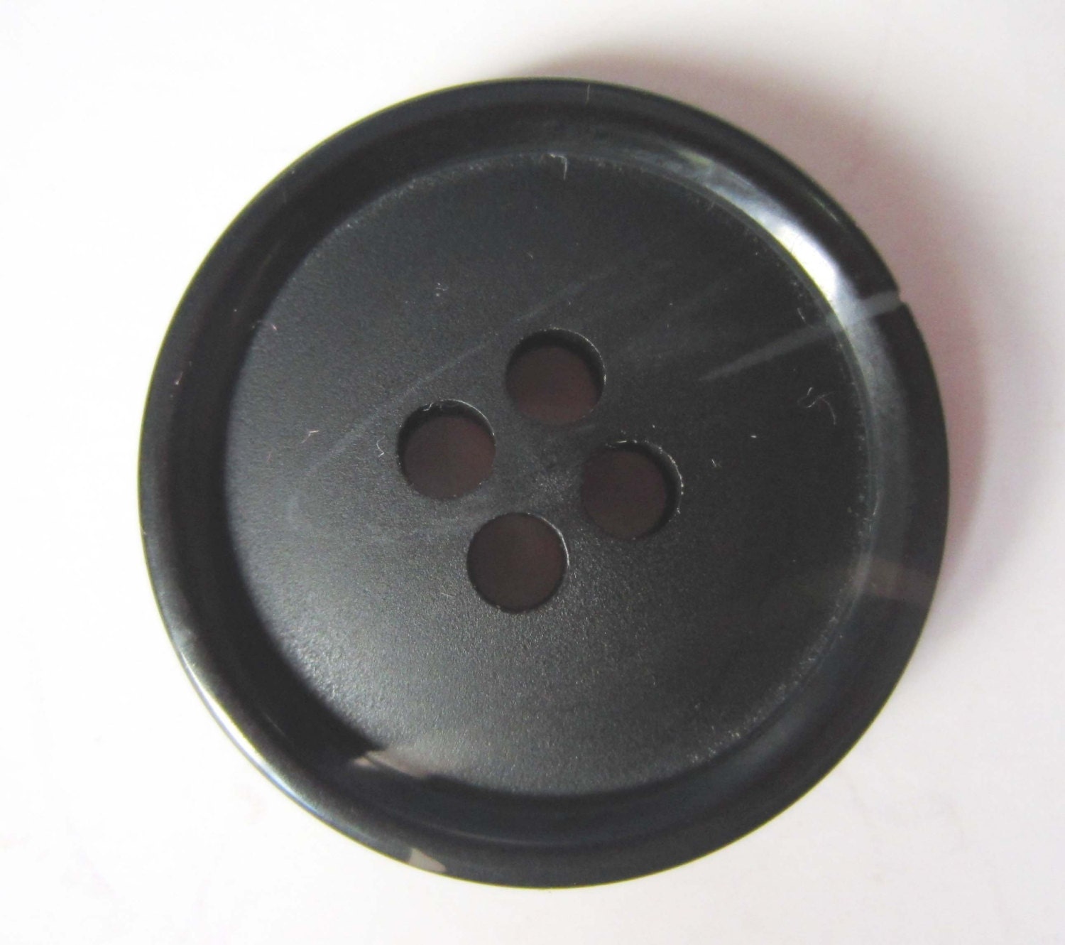 6 Pieces Black 4 Hole Buttons Round Resin Buttons for Shirts - Etsy 日本