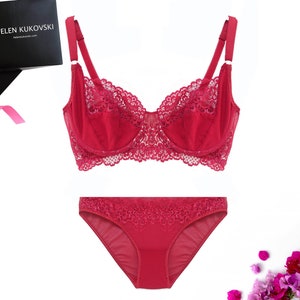plus size red lace underwear