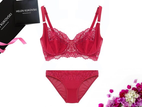 plus size red lace underwear