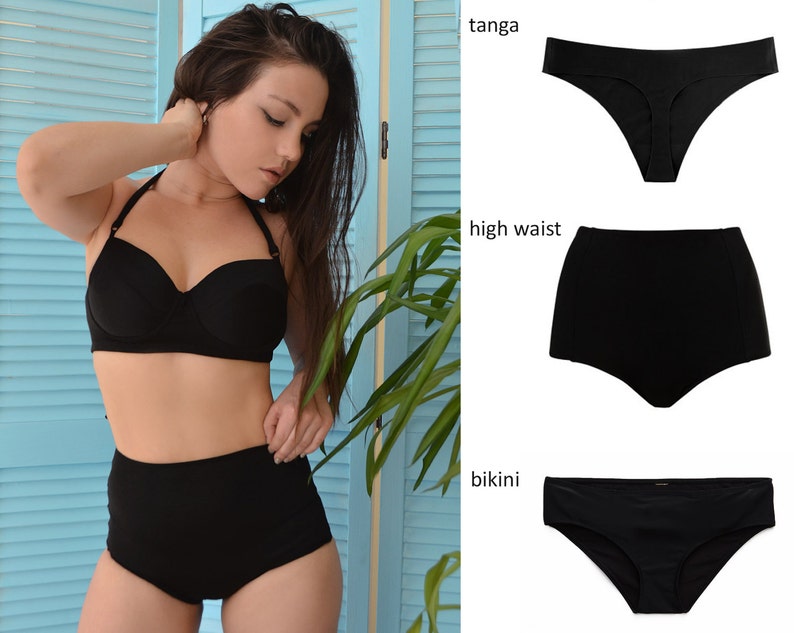 high waisted swimsuit set
